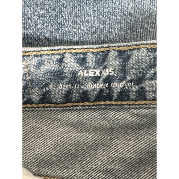 Adriano Goldschmied Alexxis High Rise Straight Vintage Jeans in 1990 Hero Sz 30 - Picture 7 of 13